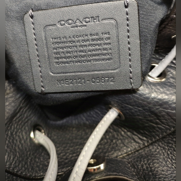 Coach C5672 Pennie backpack 22 in Pebble Leather Midnight Multi - Picture 12 of 14